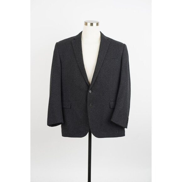 Ralph Lauren Black Label Daniel Two-Button Sweater Jacket Charcoal SZ 46-R